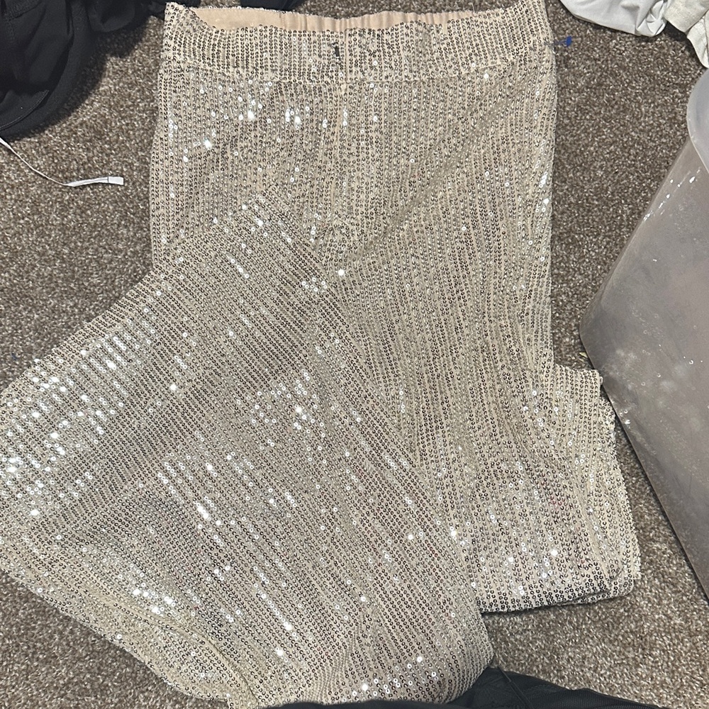 Sequin Embellished Women's Pants